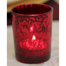 Speckle Red Candle Holder